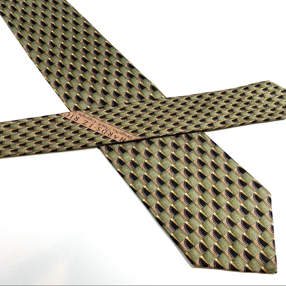 Nordstrom Other - Nordstrom by J. Z. Richards Silk Tie Green Black Tan